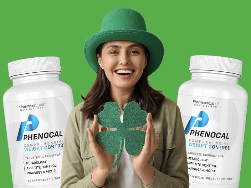 Phenocal Metabolism Support Supplement with Berberine – Designed to Address Metabolism, Appetite & Emotional Well-Being – 60 Capsules (Pack of 2)