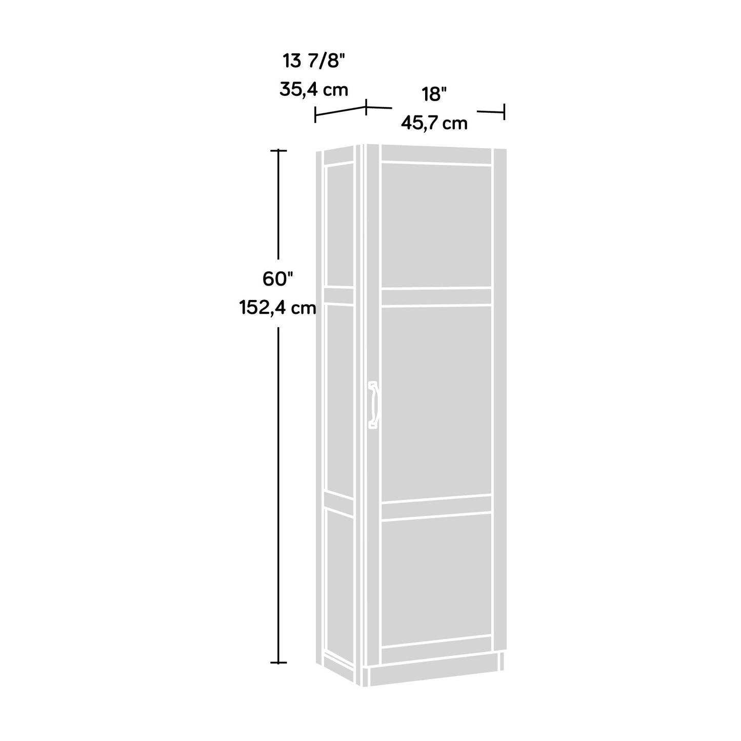Sauder Miscellaneous Storage Storage Cabinet/ Pantry cabinets, Cinnamon Cherry finish