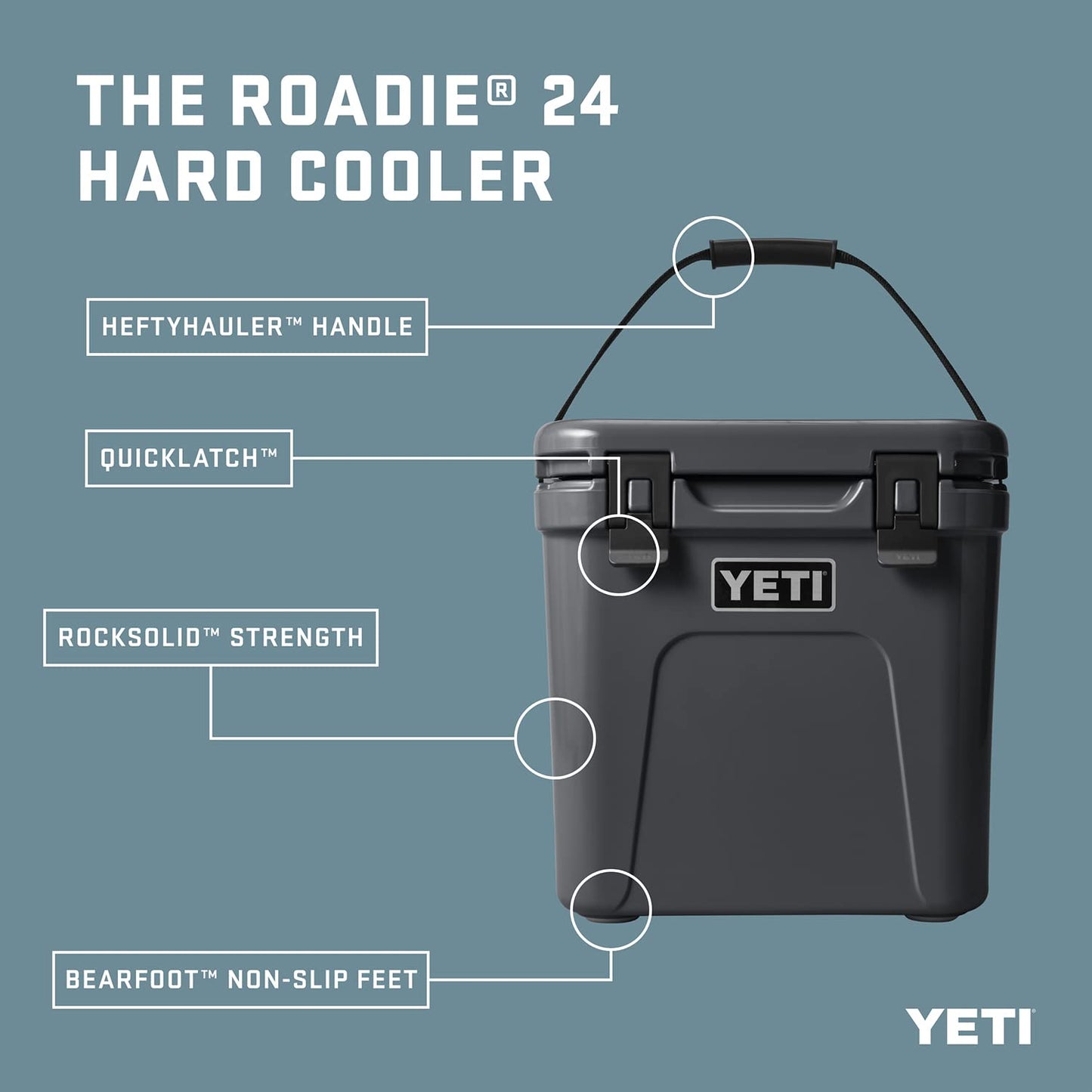 Yeti Roadie 24 Hard Cooler Navy