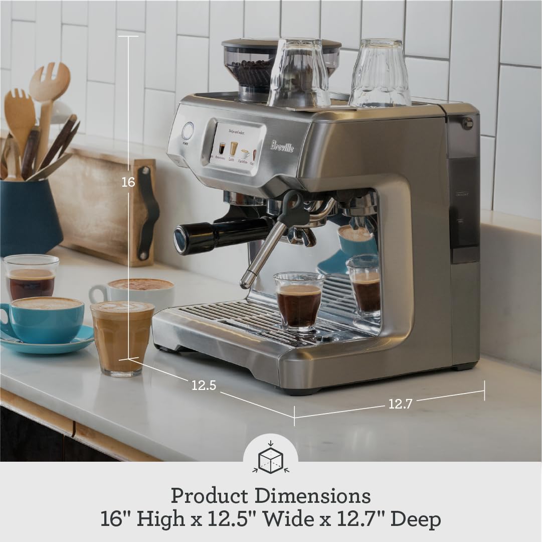 Breville Barista Touch Espresso Machine – BES880BSS, Stainless Steel, Easy-to-Use