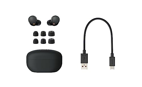 Sony WF-1000XM5 The Best Truly Wireless Bluetooth Noise Canceling Earbuds Headphones with Alexa Built in, Black- New Model