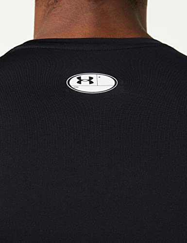 Under Armour Men's Armour HeatGear Compression Long-Sleeve T-Shirt , Black (001)/White , Large