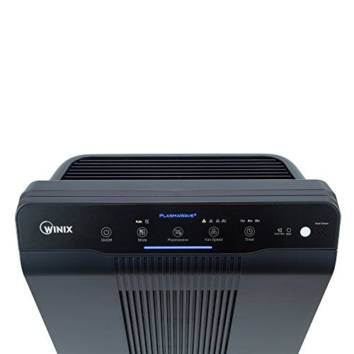 Winix 5500-2 Air Purifier with True HEPA, PlasmaWave and Odor Reducing Washable AOC Carbon Filter Medium , Charcoal Gray