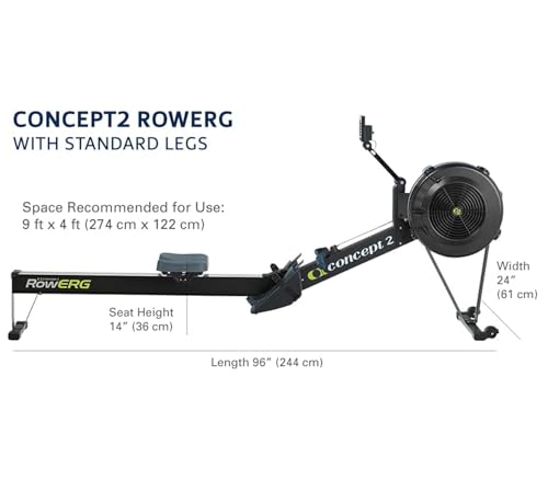 Concept2 RowErg Model D Indoor Rowing Machine - PM5 Monitor, Device Holder, Adjustable Air Resistance, Easy Storage with Black Sweat Towel