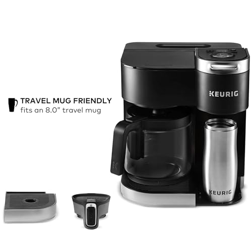 Keurig K-Duo Single Serve K-Cup Pod & Carafe Coffee Maker, Black,1470 watts