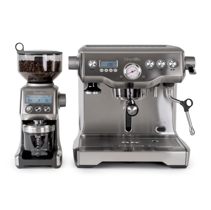 Breville Dynamic Duo Dual Boiler Espresso Machine and Smart Grinder Pro Package, Stainless Steel - BEP920BSS