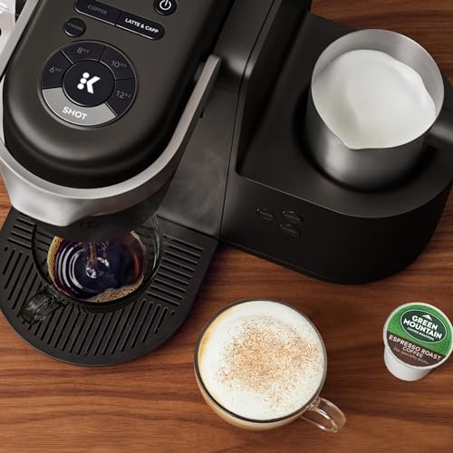 Keurig K-Cafe Single Serve K-Cup Coffee, Latte and Cappuccino Maker, Dark Charcoal