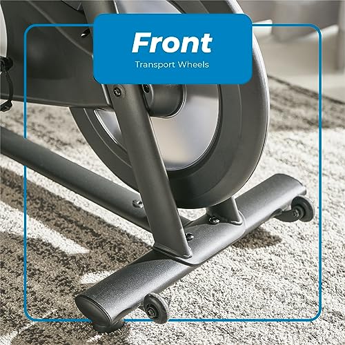 Echelon EX-15 Smart Connect Fitness Bike, 30-Day Free Echelon Membership, Easy Storage, Small Spaces, Cushioned Seat, Solid, Stable Design, HIIT, Top Instructors, 32 Resistance Levels, Bluetooth