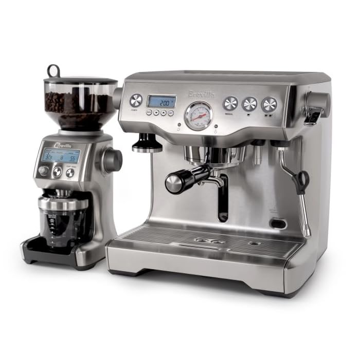 Breville Dynamic Duo Dual Boiler Espresso Machine and Smart Grinder Pro Package, Stainless Steel - BEP920BSS