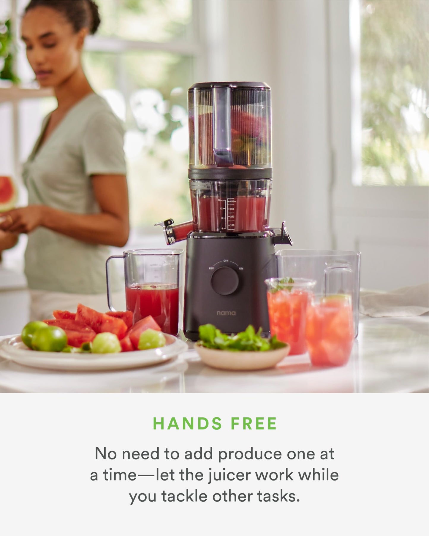 Nama J2 - Cold Press Juicer - Hands-Free - Black