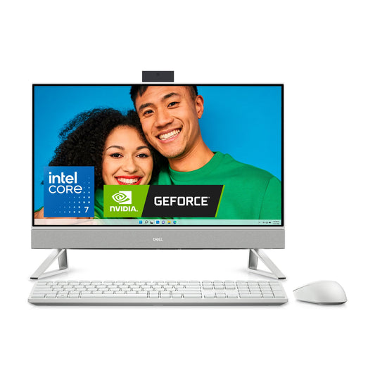 Dell Inspiron 7730 All in One Desktop - 27-inch FHD Touchscreen Display, Intel Core 7-150U, 32GB DDR4 RAM, 1TB SSD, NVIDIA GeForce MX570A 2GB GDDR6, Windows 11 Pro, Onsite & Migrate Service - White