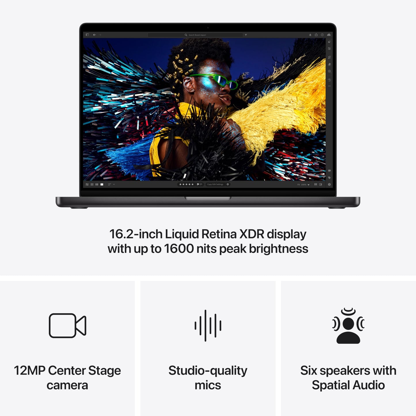 Apple 2024 MacBook Pro Laptop with M4 Max, 16‑core CPU, 40‑core GPU: Built for Apple Intelligence, 16.2-inch Liquid Retina XDR Display, 128GB Unified Memory, 2TB SSD Storage; Space Black - Z1FW0007A