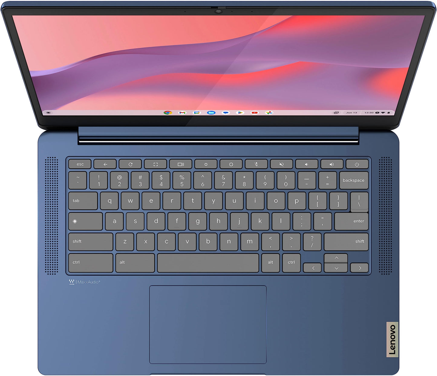 Lenovo Newest Flagship Chromebook, 14'' FHD Touchscreen Slim Thin Light Laptop Computer, 8-Core MediaTek Kompanio 520 Processor, 4GB RAM, 64GB eMMC, WiFi 6,Chrome OS+HubxcelAccesory, Abyss Blue